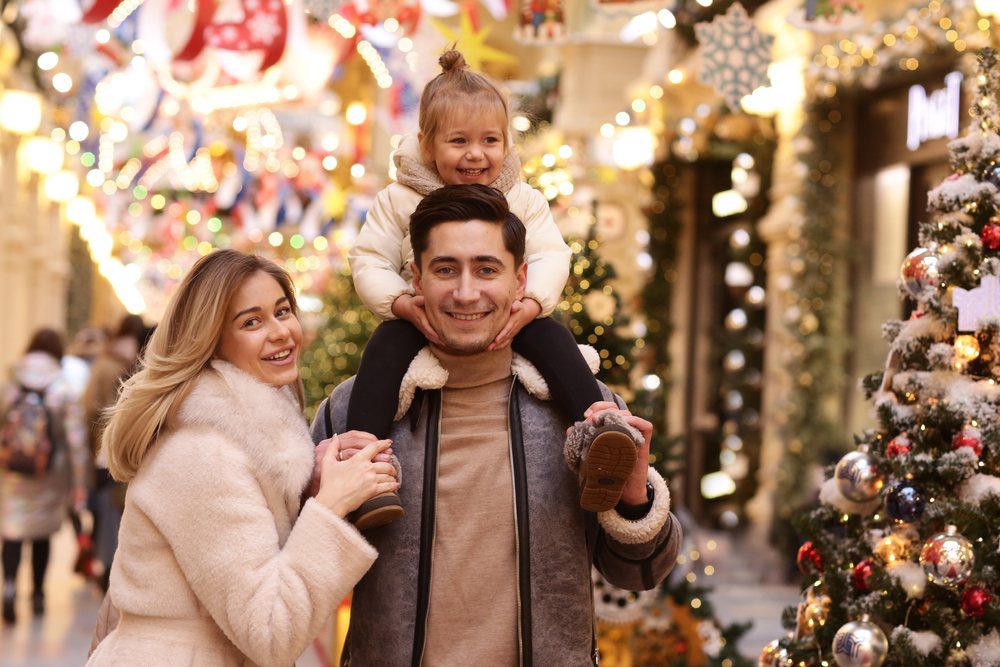 familia en centro comercial intu Xanadú